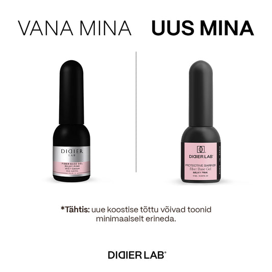 Aluslakk, Smart Fiber, Milky Pink, HEMA&TPO vaba, Didier Lab, 10ml