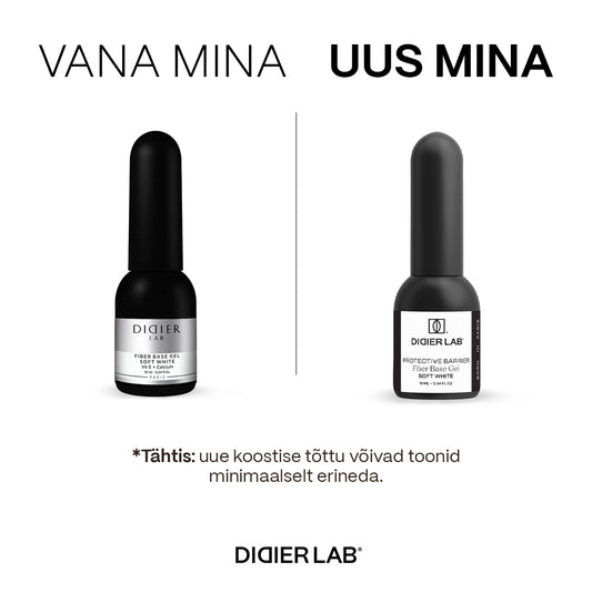 Aluslakk, Smart Fiber, Soft White, HEMA&TPO vaba, Didier Lab, 10ml