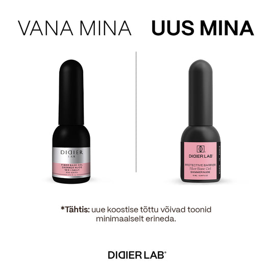 Aluslakk, Smart Fiber, Shimmer Nude, HEMA&TPO vaba, Didier Lab, 10ml