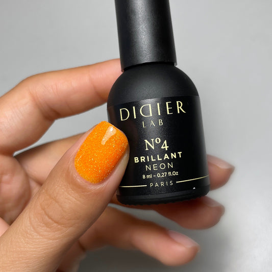 Geellakk, Brillant Neon, No4, HEMA&TPO vaba, Didier Lab, 8ml
