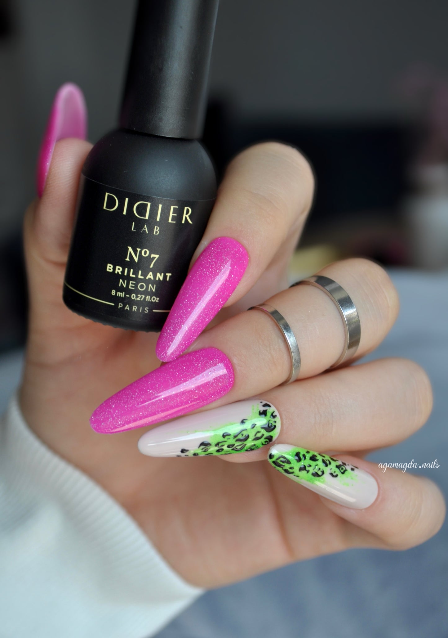 Geellakk, Brillant Neon, No7, Didier Lab, 8ml