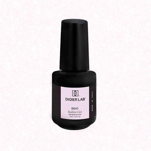 Ehitusgeel, BBIO, pink mask glitter, Didier Lab, 15ml