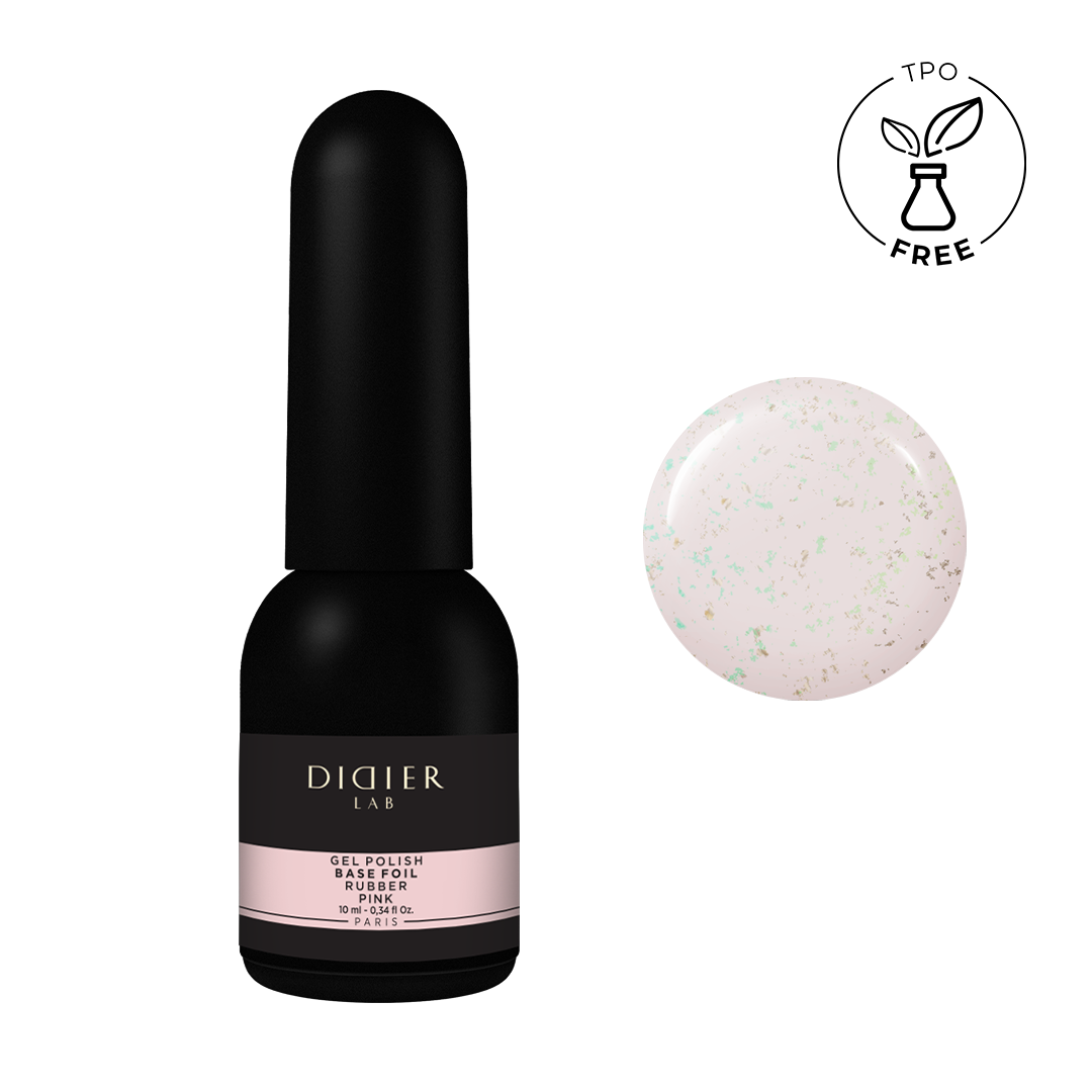 Aluslakk, Rubber Base, Foil Pink, 10ml