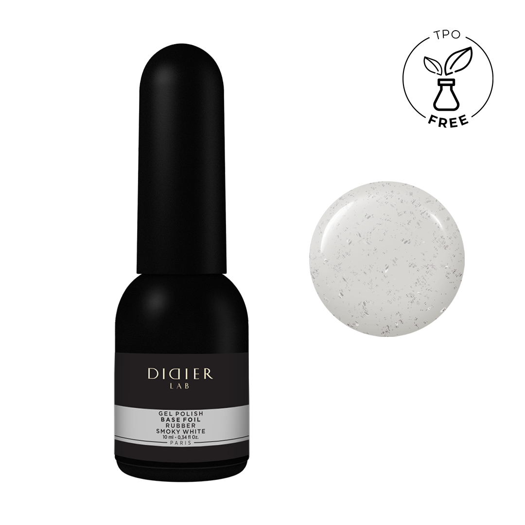Aluslakk, Rubber Base, Foil Smoky White, 10ml