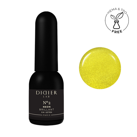 Geellakk, Brillant Neon, No2, HEMA&TPO vaba, Didier Lab, 8ml