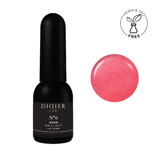 Geellakk, Brillant Neon, No6, HEMA&TPO vaba, Didier Lab, 8ml
