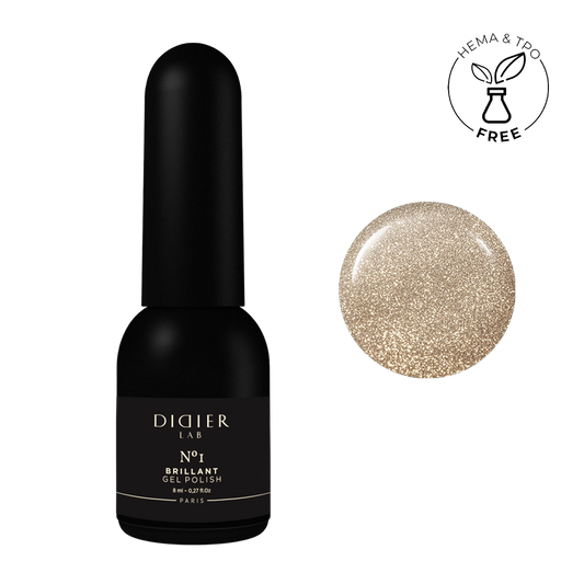 Geellakk, Brillant, No1, HEMA&TPO vaba, Didier Lab, 8ml