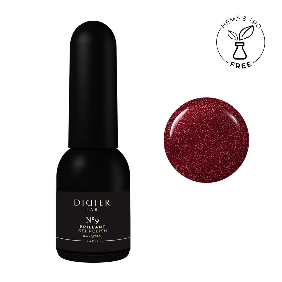 Geellakk, Brillant, No9, HEMA&TPO vaba, Didier Lab, 8ml