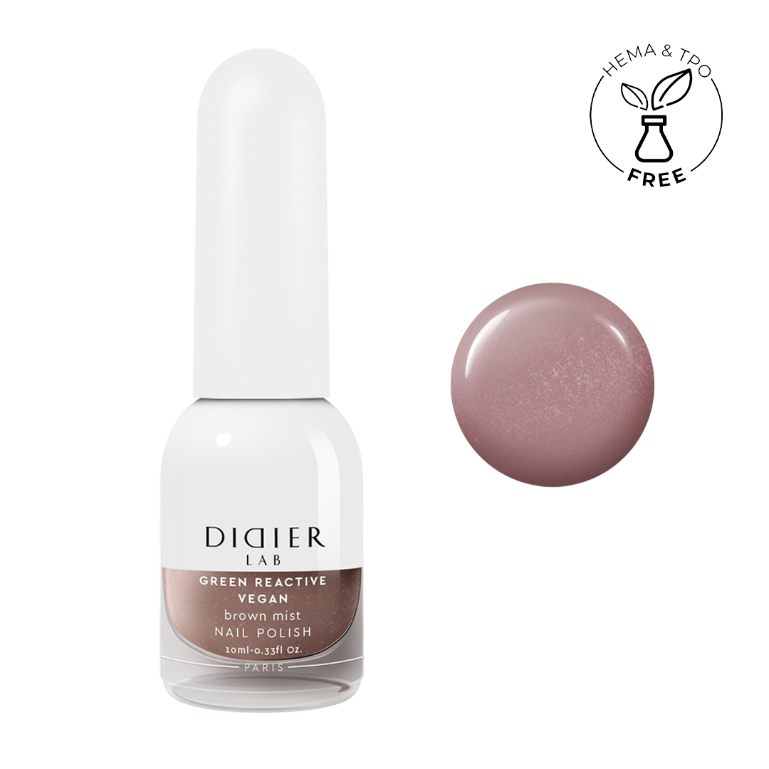 Küünelakk, Vegan Green Reactive, Brown Mist, Didier Lab, 10ml