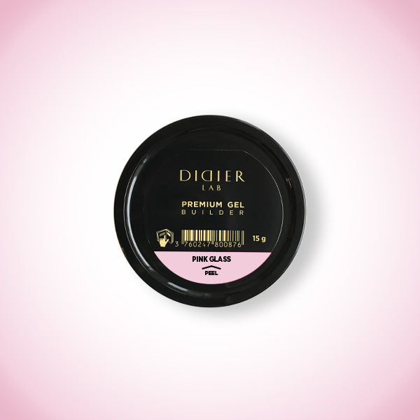 Ehitusgeel, Premium, Pink Glass, Didier Lab, 15g