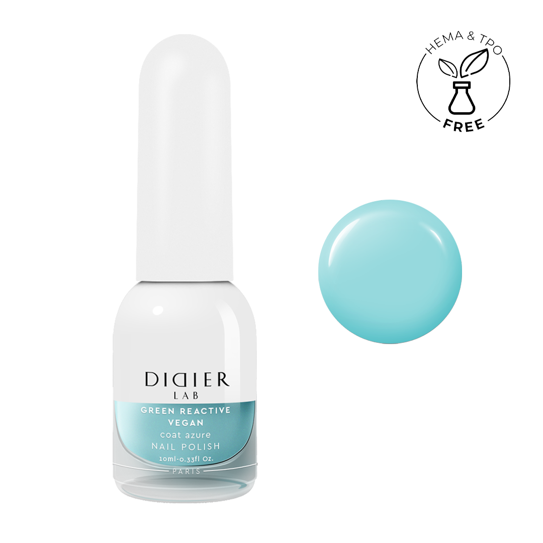 Küünelakk, Vegan Green Reactive, Coat Azure, Didier Lab, 10ml