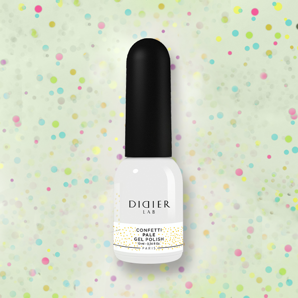 Geellakk, Confetti, Pale, Didier Lab, 10ml