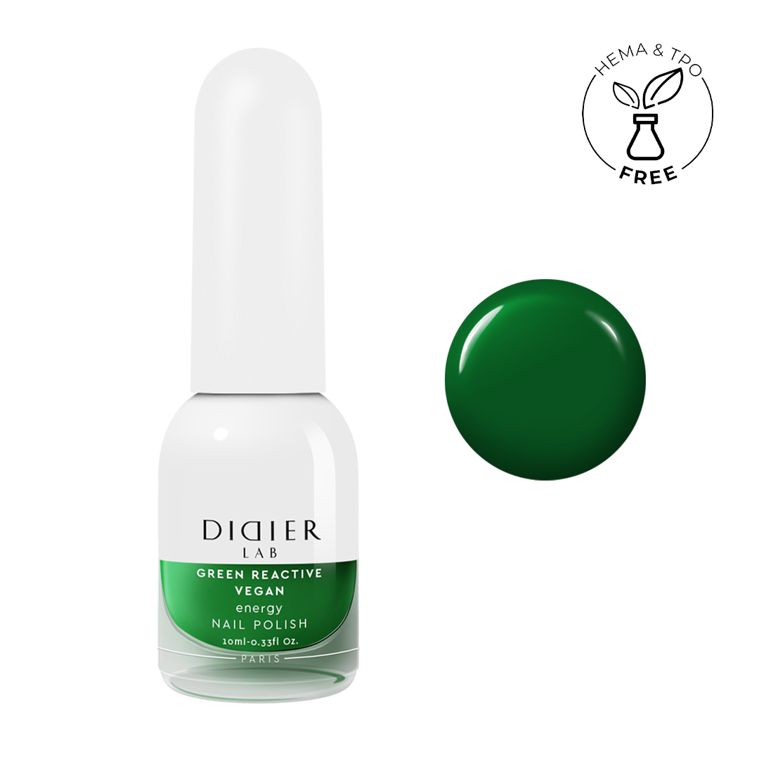 Küünelakk, Vegan Green Reactive, Energy, Didier Lab, 10ml
