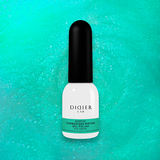 Geellakk, Exotic, Turquoised Motmo, HEMA&TPO vaba, Didier Lab, 10ml