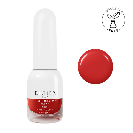 Küünelakk, Vegan Green Reactive, Merci, HEMA&TPO vaba, Didier Lab, 10ml