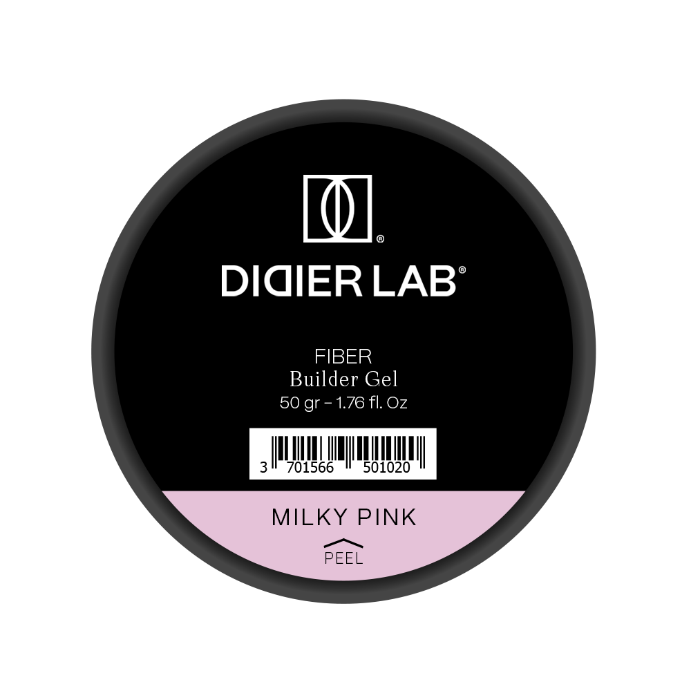 Ehitusgeel, Fiber, milky pink, HEMA&TPO vaba, Didier Lab, 50 g