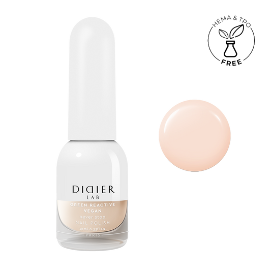 Küünelakk, Vegan Green Reactive, Never Stop, HEMA&TPO vaba, Didier Lab, 10ml
