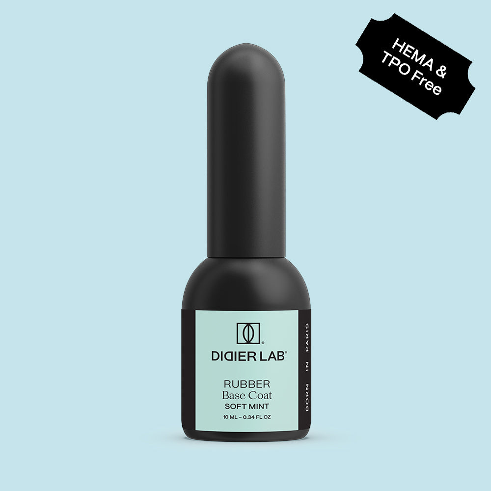 Aluslakk, Rubber Base, soft mint, HEMA&TPO vaba, Didier Lab, 10 ml