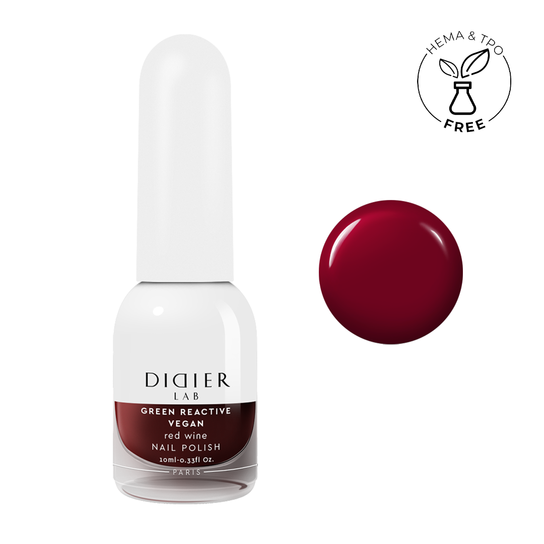 Küünelakk, Vegan Green Reactive, Red Wine, Didier Lab, 10ml