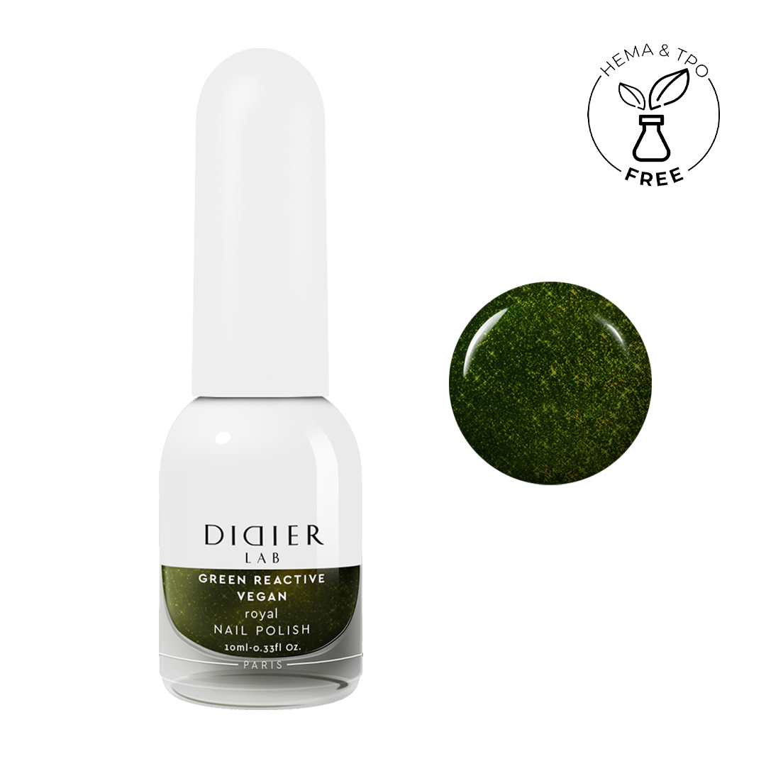 Küünelakk, Vegan Green Reactive, Royal, Didier Lab, 10ml