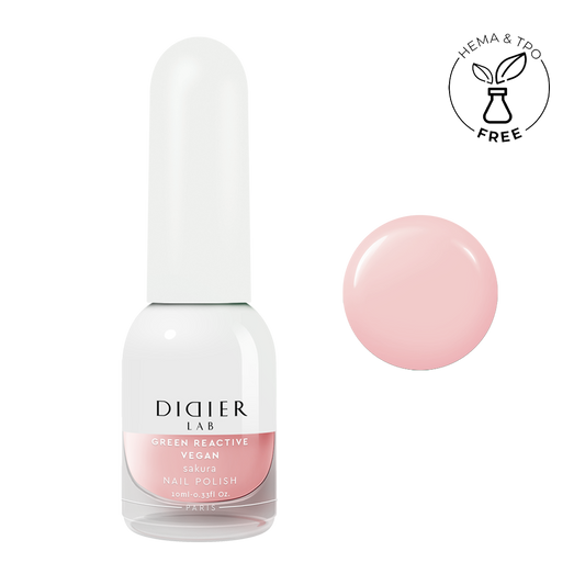 Küünelakk, Vegan Green Reactive, Sakura, HEMA&TPO vaba, Didier Lab, 10ml