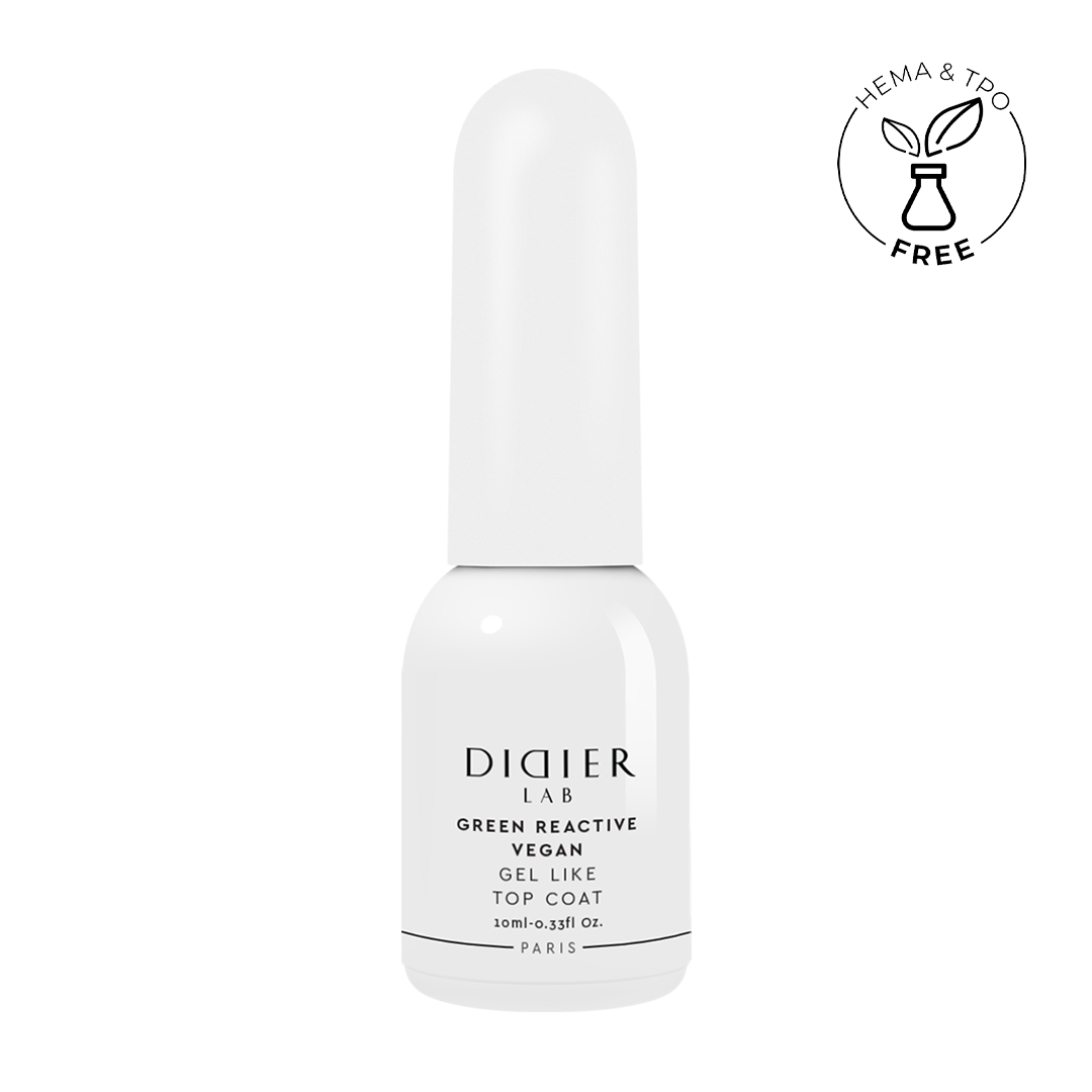 Pealislakk, Vegan Green Reactive, Didier Lab, 10ml