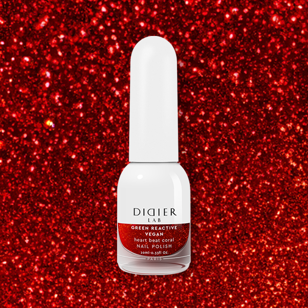 Küünelakk, Vegan Green Reactive, Heart Beat Coral, Didier Lab, 10ml