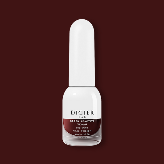 Küünelakk, Vegan Green Reactive, Red Wine, HEMA&TPO vaba, Didier Lab, 10ml