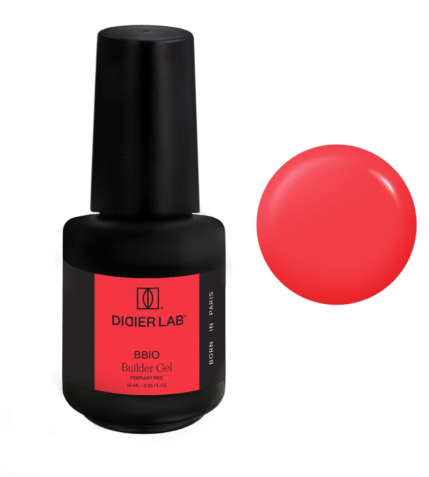 Ehitusgeel, BBIO Iconic, ferrary red, HEMA&TPO vaba, Didier Lab, 15ml