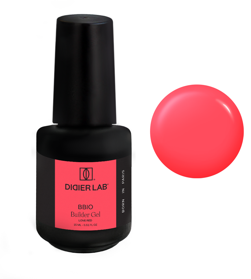 Ehitusgeel, BBIO Iconic, love red, HEMA&TPO vaba, Didier Lab, 15ml