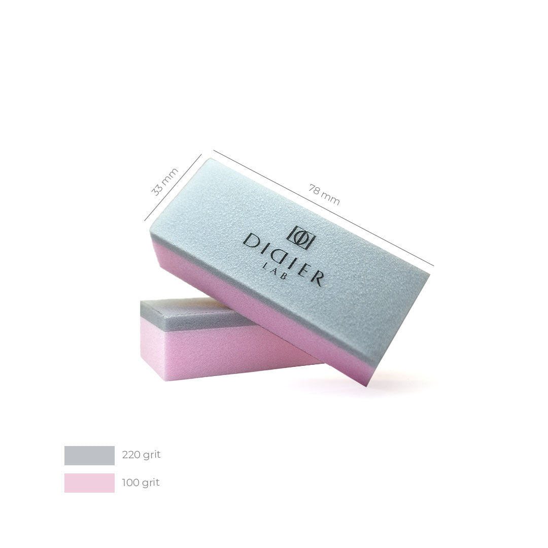 Küünepuhver, roosa / hall, Didier Lab, 1 tk