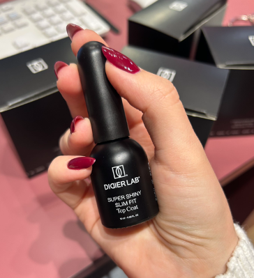 Pealislakk, No Wipe, Super Shiny Slim Fit, eriti läikiv, Didier Lab, 10ml