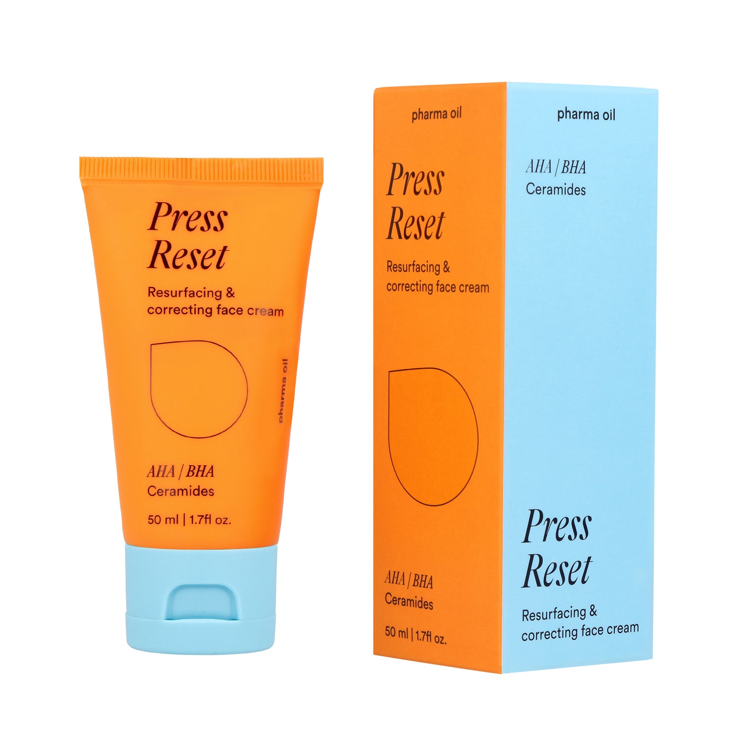 Näokreem, Press Reset, AHA | BHA & Ceramides, Pharma Oil, 50ml