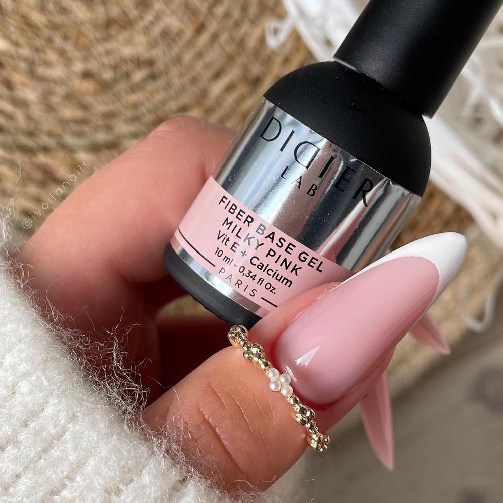 Aluslakk, Smart Fiber, Milky Pink, HEMA&TPO vaba, Didier Lab, 10ml