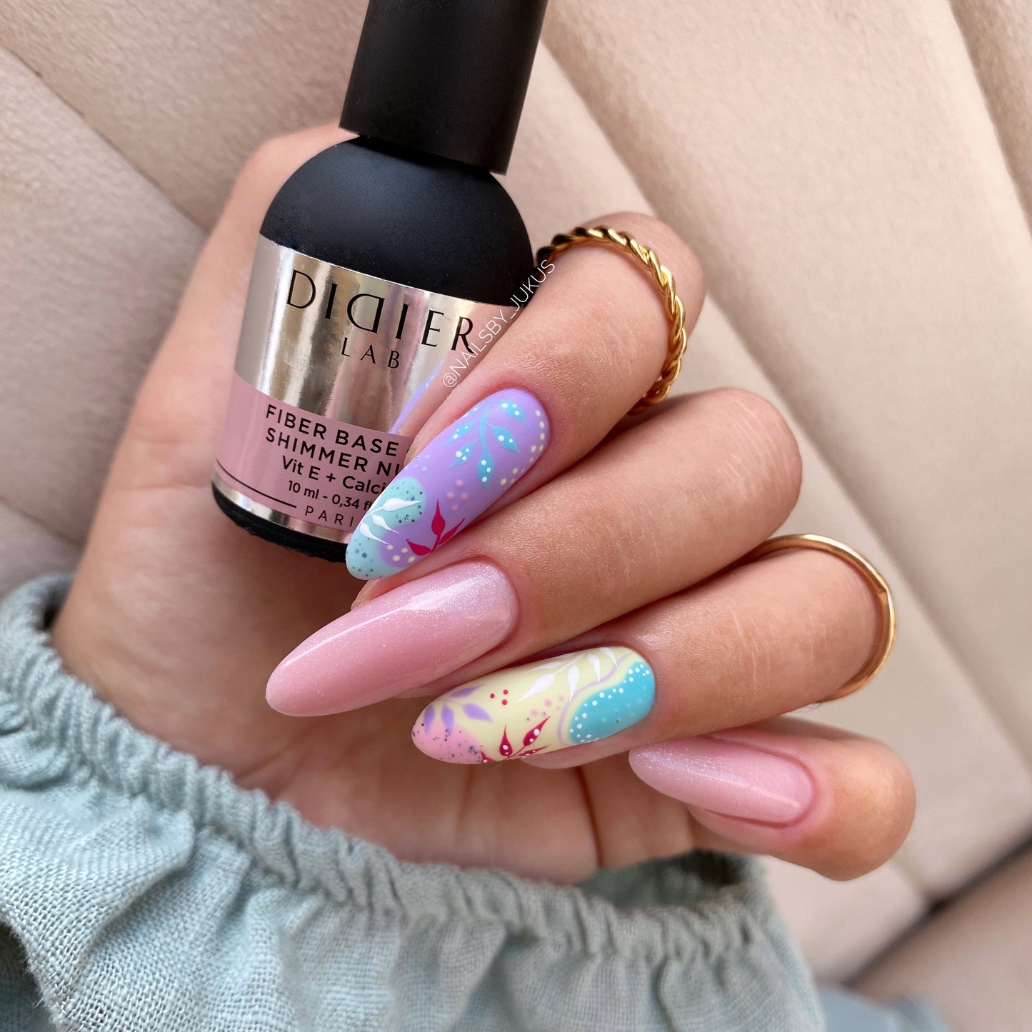 Aluslakk, Smart Fiber, Shimmer Nude, HEMA&TPO vaba, Didier Lab, 10ml