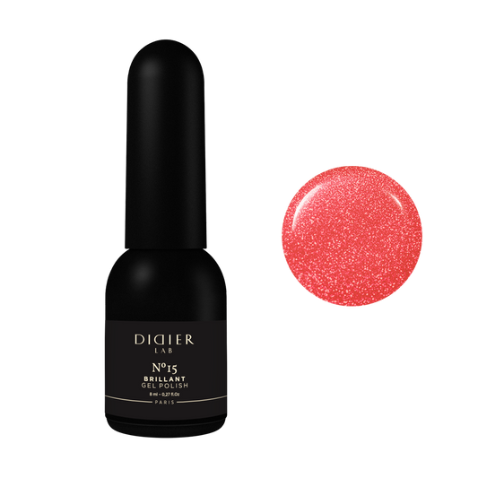 Geellakk, Brillant, No15, HEMA&TPO vaba, Didier Lab, 8ml