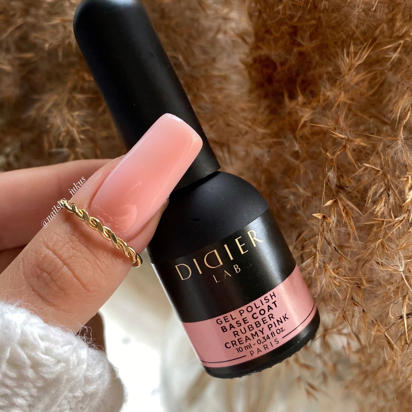 "Didier Lab" Rubber Base, CREAMY PINK 10ml - Didier Lab Estonia