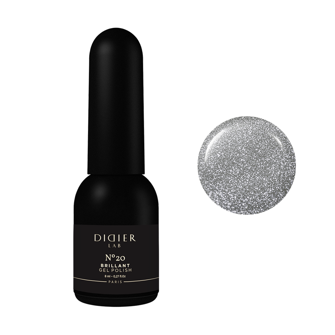 Geellakk, Brillant, No20, HEMA&TPO vaba, Didier Lab, 8ml