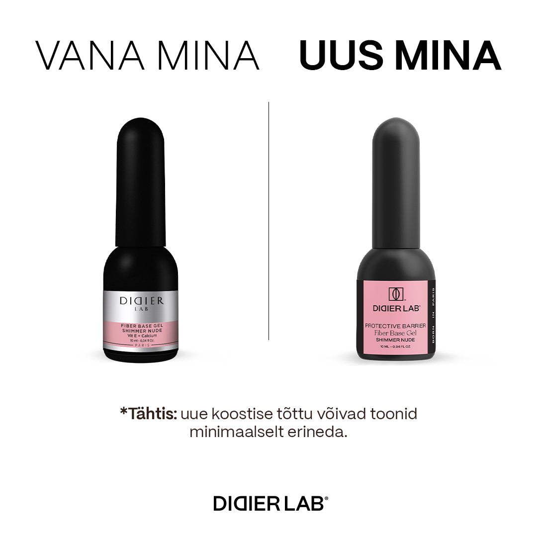 Aluslakk, Smart Fiber, Shimmer Nude, Didier Lab, 10ml