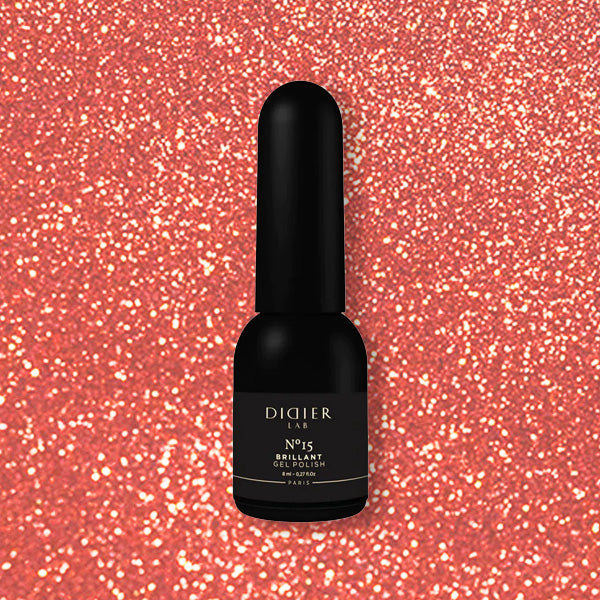 Geellakk, Brillant, No15, HEMA&TPO vaba, Didier Lab, 8ml