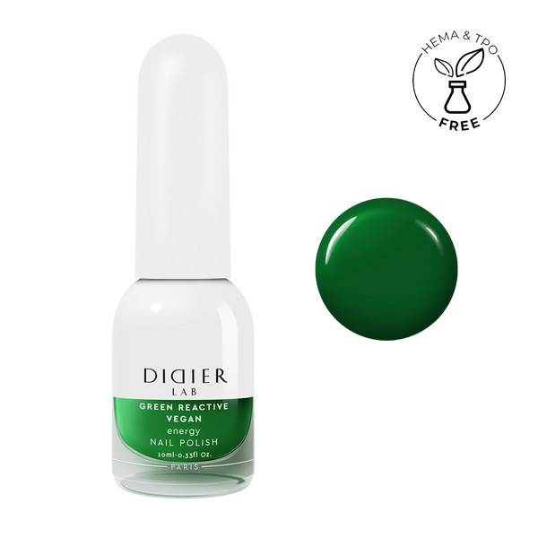 Küünelakk, Vegan Green Reactive, Energy, Didier Lab, 10ml