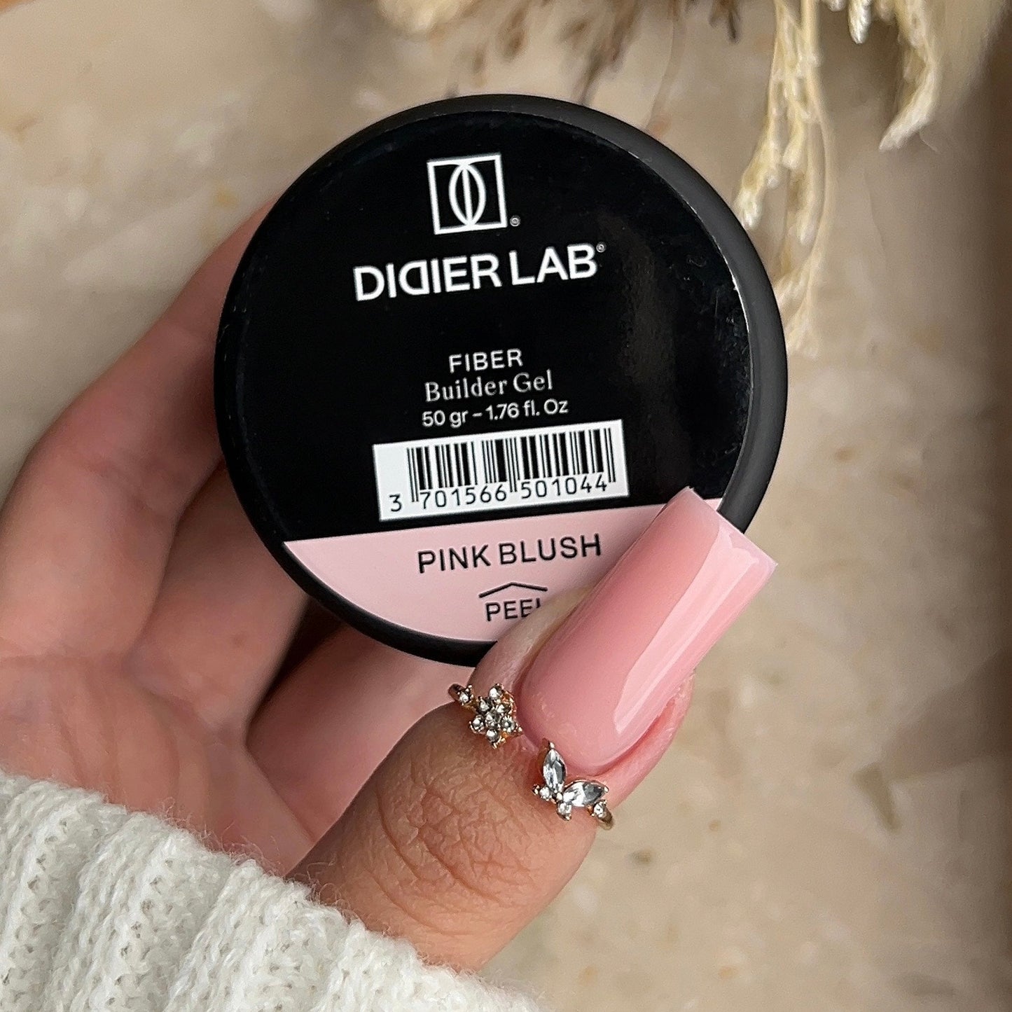 Ehitusgeel, Fiber, pink blush, Didier Lab, 50 g
