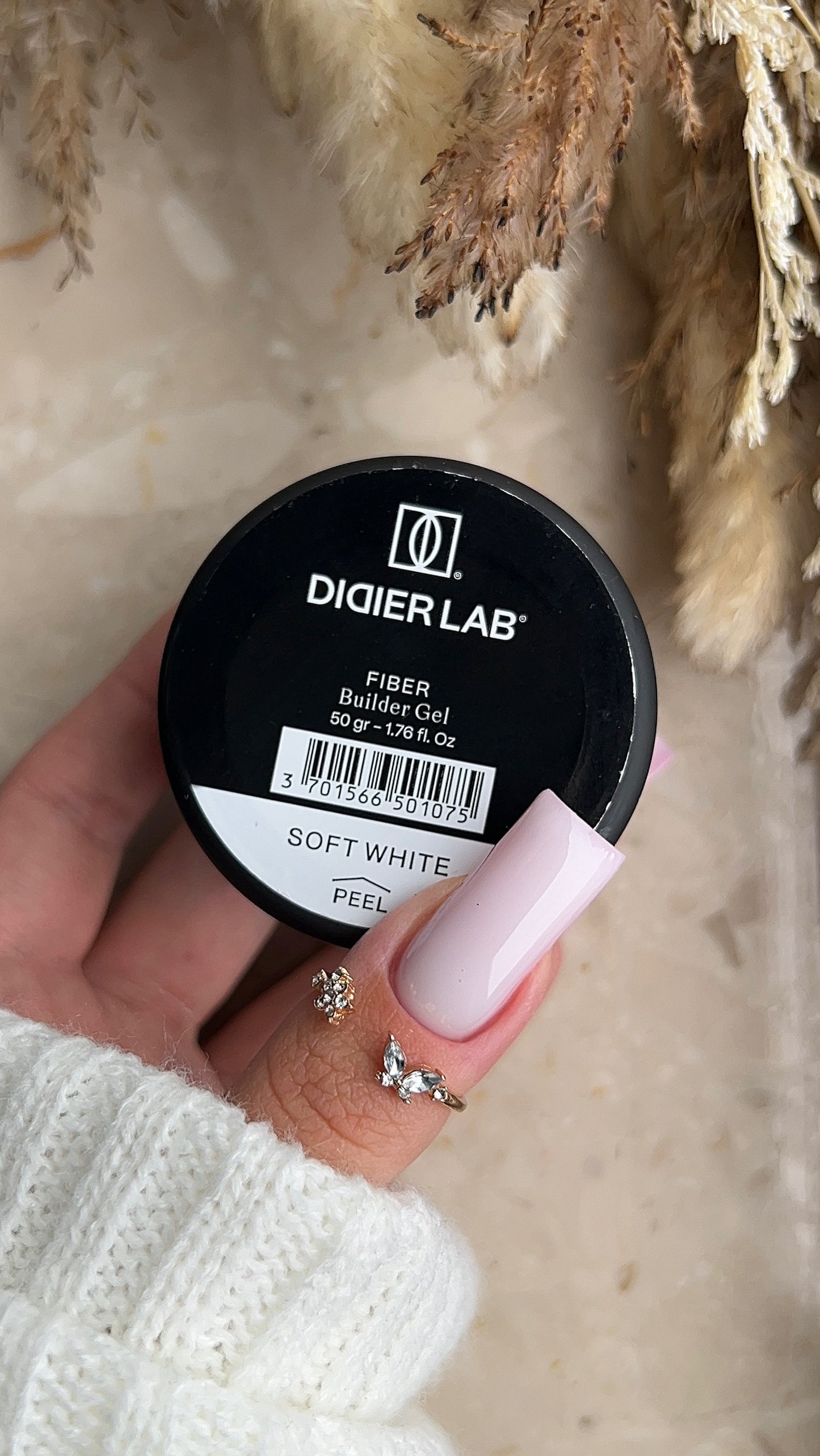 Ehitusgeel, Fiber, soft white, Didier Lab, 50 g
