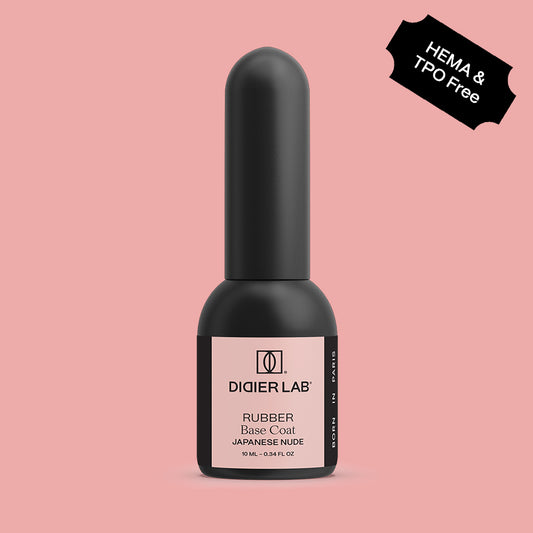 Aluslakk, Rubber Base, japanese nude, HEMA&TPO vaba, Didier Lab, 10ml