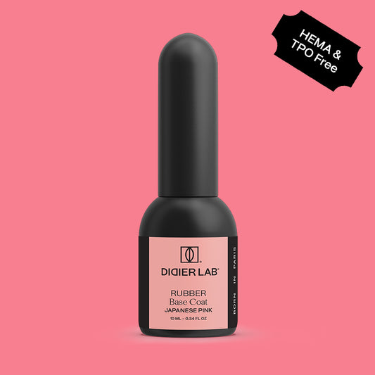 Aluslakk, Rubber Base, japanese pink, HEMA&TPO vaba, Didier Lab, 10ml