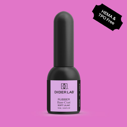 Aluslakk, Rubber Base, soft lilac, HEMA&TPO vaba, Didier Lab, 10ml