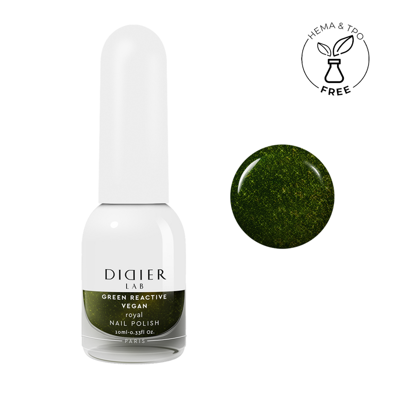 Küünelakk, Vegan Green Reactive, Royal, Didier Lab, 10ml