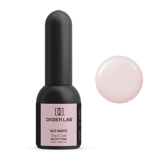 Pealislakk, No Wipe, Milky Pink, Didier Lab, 10ml