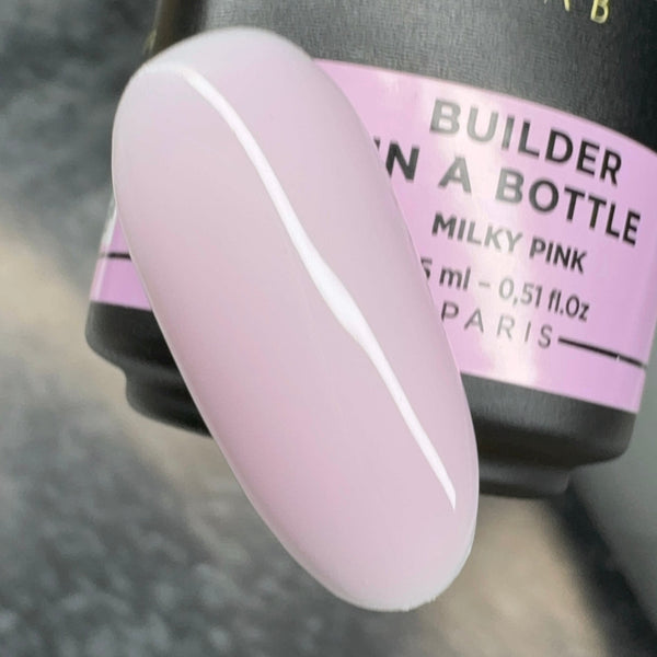 Didier Lab, "Builder Gel in a bottle", Milky Pink, 15ml