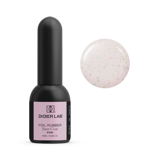Aluslakk, Rubber Base, Foil Pink, Didier Lab,  10ml